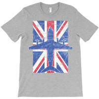 A400 Atlas Airplane Raf British Union Jack Vintage Flag T-shirt | Artistshot