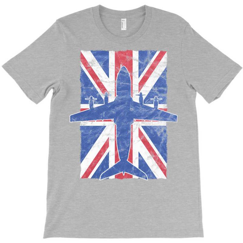 A400 Atlas Airplane Raf British Union Jack Vintage Flag T-Shirt by ruprairosittp | Artistshot