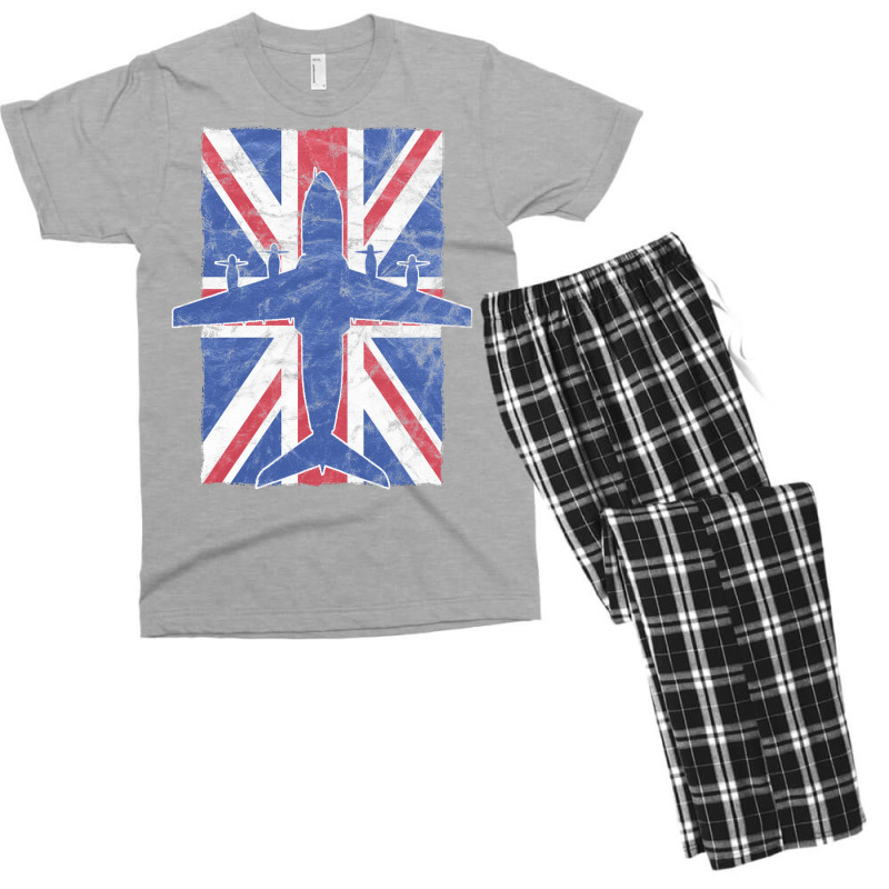 A400 Atlas Airplane Raf British Union Jack Vintage Flag Men's T-shirt Pajama Set by ruprairosittp | Artistshot