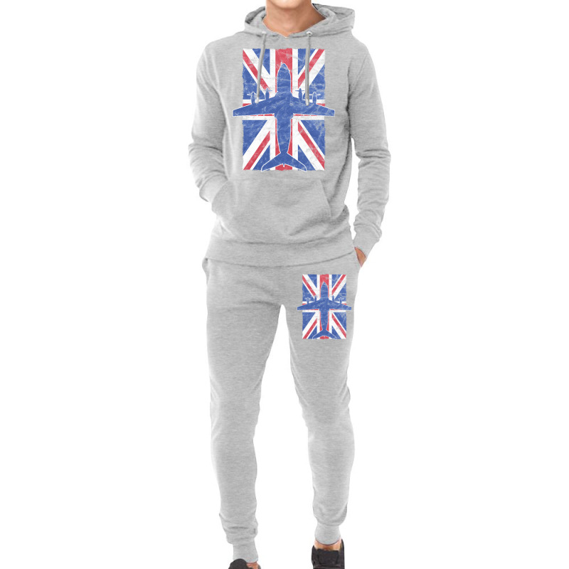 A400 Atlas Airplane Raf British Union Jack Vintage Flag Hoodie & Jogger set by ruprairosittp | Artistshot