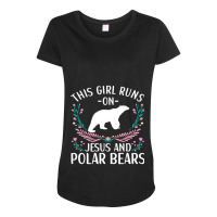 Polar Bear Quote Cool Polar Bears Apparel For Women Girls 3 Maternity Scoop Neck T-shirt | Artistshot