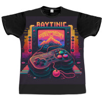 Gaming Retro Synthwave Graphic T-shirt | Artistshot