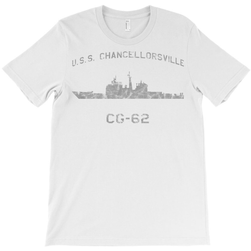 Cg 62 Uss Chancellorsville Us Navy Guided Missile Cruiser Profile T-Shirt by miyhaexaltoc | Artistshot