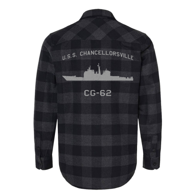 Cg 62 Uss Chancellorsville Us Navy Guided Missile Cruiser Profile Flannel Shirt by miyhaexaltoc | Artistshot