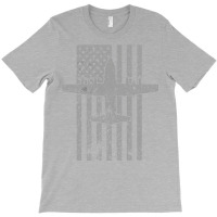 Ac 130 Spectre Gunship Airplane Vintage Flag Design T-shirt | Artistshot