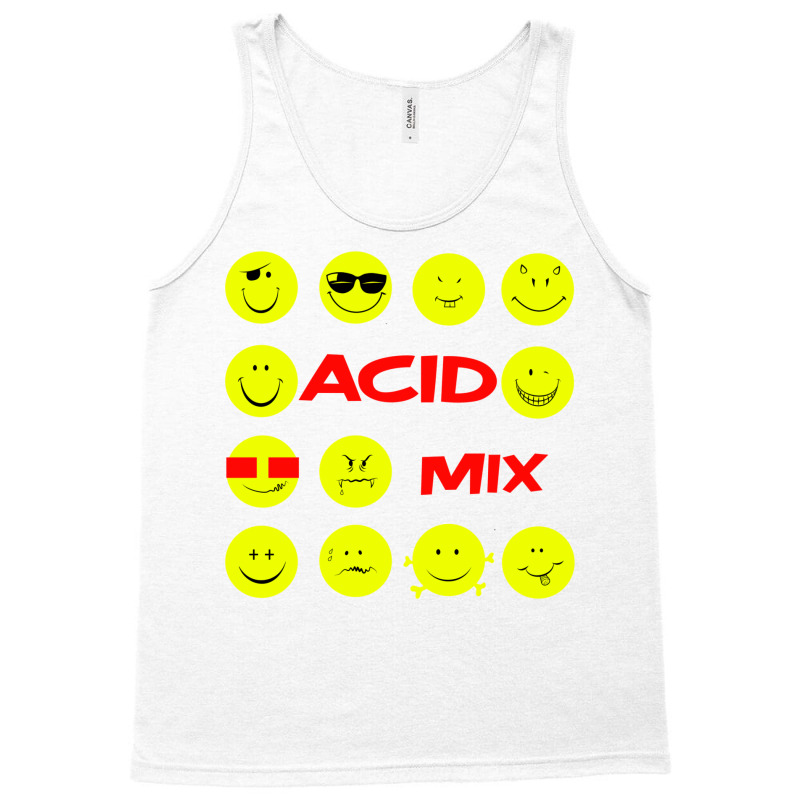 Acid Mix   Smiley Tank Top by ruprairosittp | Artistshot