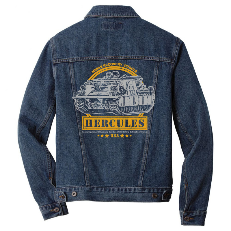 M88 Hercules Armoured Recovery Vehicle 1 Men Denim Jacket by mentszerbyh | Artistshot