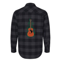 Mahogany Concert Acoustic Guitar Flowering Vines Flannel Shirt | Artistshot