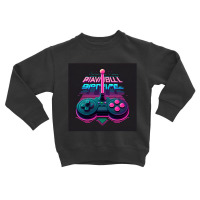 Motorcycle  Retro Synthwave Toddler Sweatshirt | Artistshot