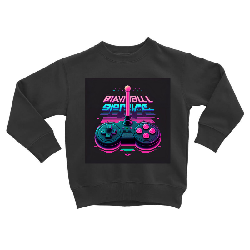 Motorcycle  Retro Synthwave Toddler Sweatshirt by Agus Creative | Artistshot