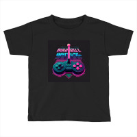 Motorcycle  Retro Synthwave Toddler T-shirt | Artistshot