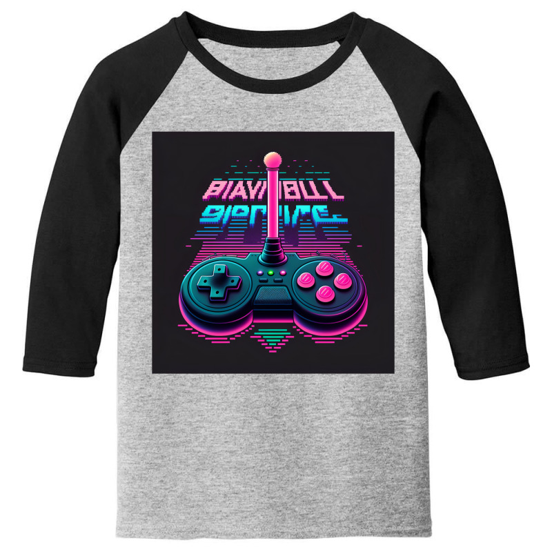 Motorcycle  Retro Synthwave Youth 3/4 Sleeve by Agus Creative | Artistshot