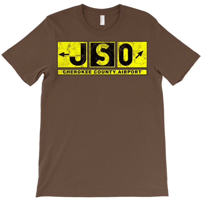 Jso Cherokee County Airport Taxiway Sign Design Distressed T-Shirt by legohtashyap | Artistshot