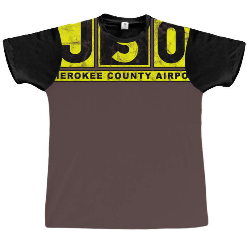 Jso Cherokee County Airport Taxiway Sign Design Distressed Graphic T-shirt by legohtashyap | Artistshot