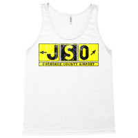 Jso Cherokee County Airport Taxiway Sign Design Distressed Tank Top | Artistshot