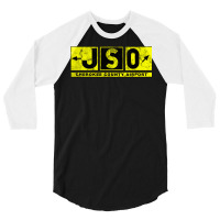 Jso Cherokee County Airport Taxiway Sign Design Distressed 3/4 Sleeve Shirt | Artistshot