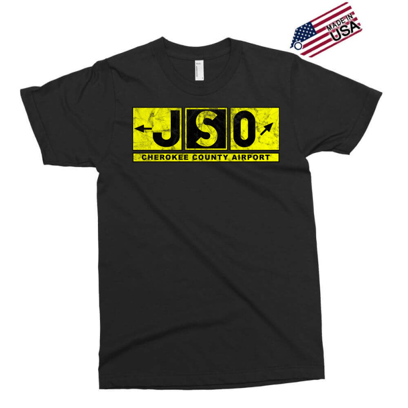 Jso Cherokee County Airport Taxiway Sign Design Distressed Exclusive T-shirt by legohtashyap | Artistshot