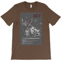 Acy Atlantic City International Airport Diagram Art T-shirt | Artistshot