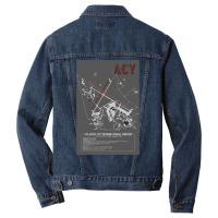 Acy Atlantic City International Airport Diagram Art Men Denim Jacket | Artistshot