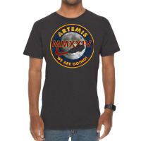 Artemis We Are Going! Moon Mission 2024 Vintage Design Vintage T-shirt | Artistshot