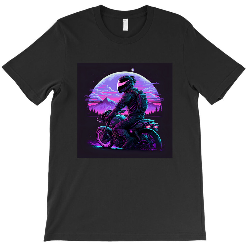 Motorcycle Retro Synthwave T-Shirt by Agus Creative | Artistshot