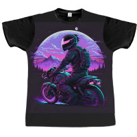 Motorcycle Retro Synthwave Graphic T-shirt | Artistshot