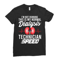 Funny Dialysis Technician Speed Heartbeat Dialysis Tech T Shirt Ladies Fitted T-shirt | Artistshot