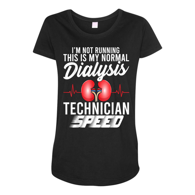 Funny Dialysis Technician Speed Heartbeat Dialysis Tech T Shirt Maternity Scoop Neck T-shirt by angellacz6cstu | Artistshot