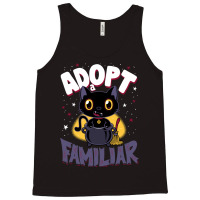 Adopt A Familiar   Creepy Cute Cartoon Witches Cat   Kawaii Kitten Tank Top | Artistshot