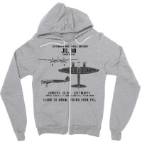 Junkers Ju.88 Dreifinger Wwii Aircraft Recognition Slide Zipper Hoodie | Artistshot