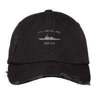 Ddg 53 Uss John Paul Jones Us Navy Guided Missile Destroyer Profile Vi Vintage Cap | Artistshot