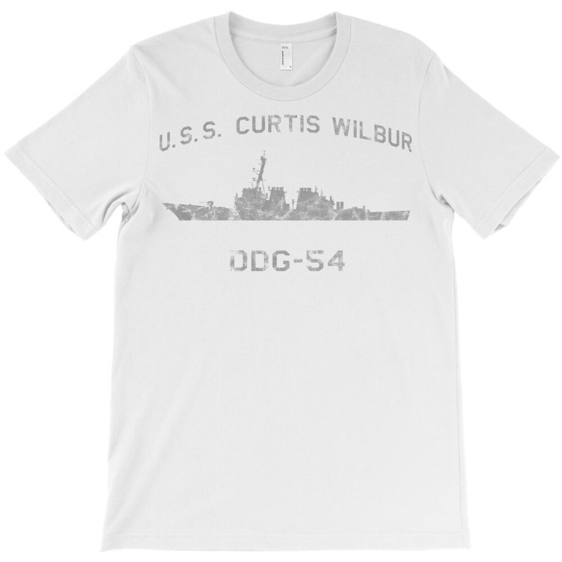 Ddg 54 Uss Curtis Wilbur Us Navy Guided Missile Destroyer Profile Vint T-shirt | Artistshot