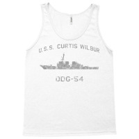 Ddg 54 Uss Curtis Wilbur Us Navy Guided Missile Destroyer Profile Vint Tank Top | Artistshot