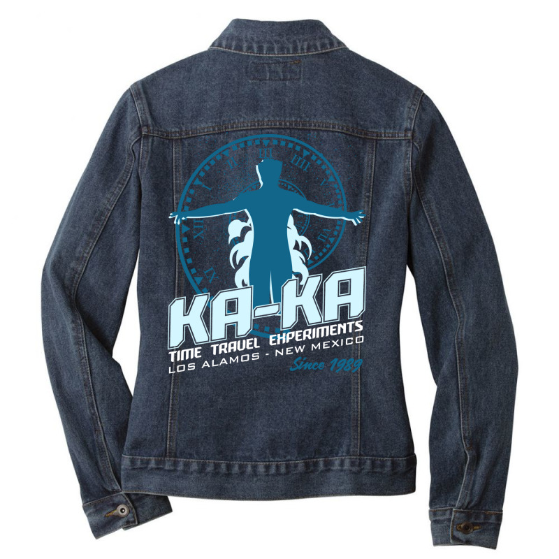 Ka Ka Time Travel Experiments Ladies Denim Jacket by legohtashyap | Artistshot