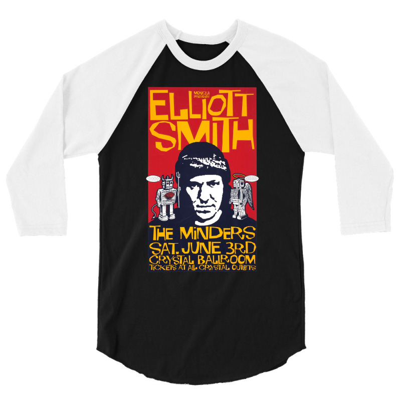 Elliott Smith 3/4 Sleeve Shirt | Artistshot