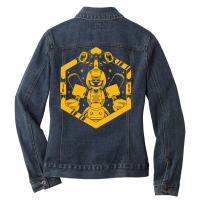 Kabuto Type Robot Ladies Denim Jacket | Artistshot