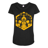 Kabuto Type Robot Maternity Scoop Neck T-shirt | Artistshot