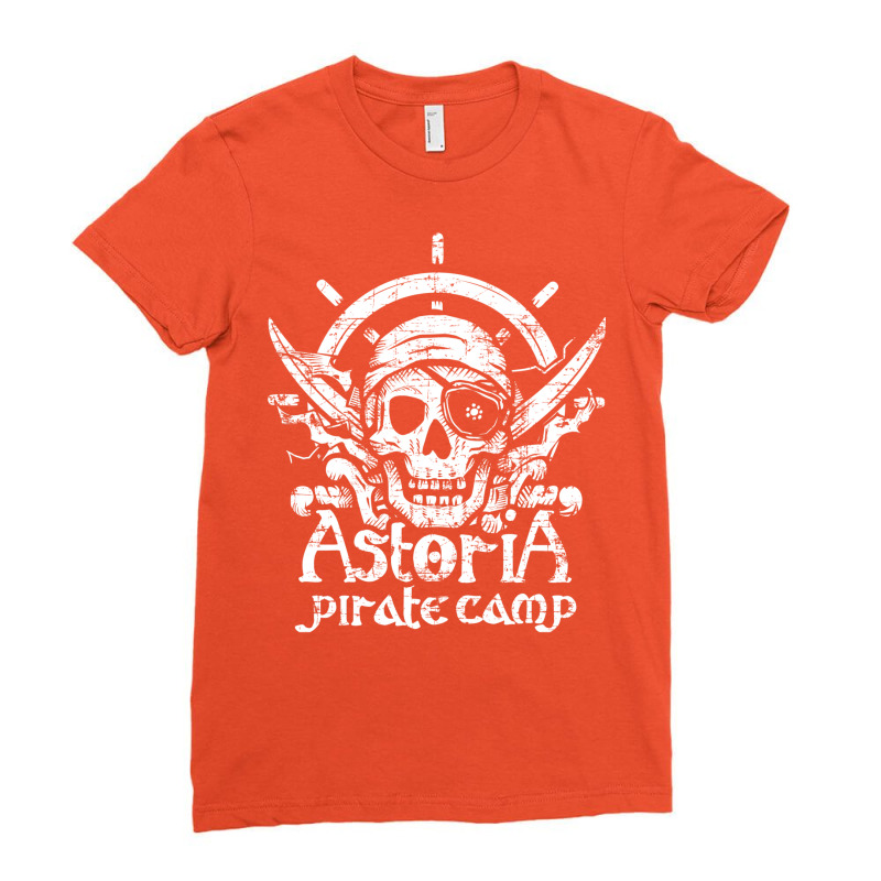 Astoria Pirate Camp Ladies Fitted T-Shirt by ghanimshorgok | Artistshot