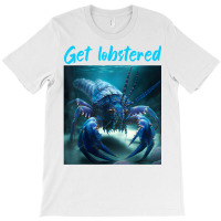 Funny Jumpscare Lobster Meme Blue Crustacean T Shirt T-shirt | Artistshot