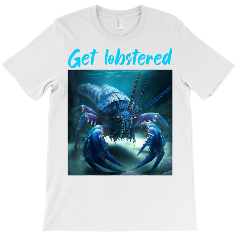 Funny Jumpscare Lobster Meme Blue Crustacean T Shirt T-shirt | Artistshot