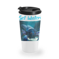 Funny Jumpscare Lobster Meme Blue Crustacean T Shirt Travel Mug | Artistshot