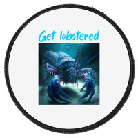 Funny Jumpscare Lobster Meme Blue Crustacean T Shirt Round Patch | Artistshot