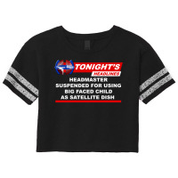 Headmaster Suspended Big Faced Child Satellite Dish Scorecard Crop Tee | Artistshot