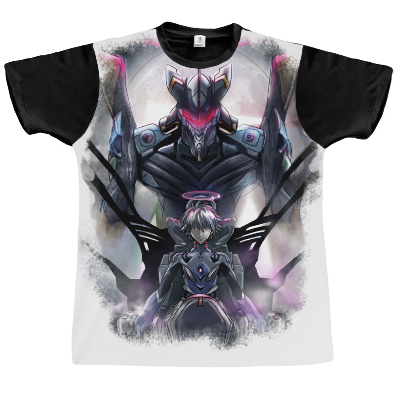 Kawrou Evangelion Anime Tra Digital Painting Graphic T-shirt by legohtashyap | Artistshot