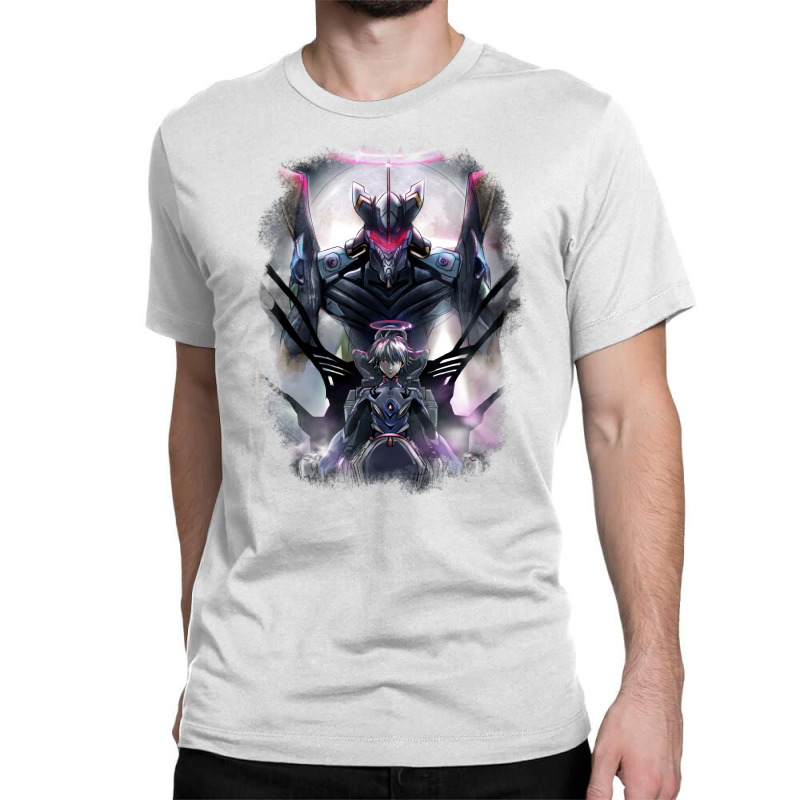 Kawrou Evangelion Anime Tra Digital Painting Classic T-shirt by legohtashyap | Artistshot