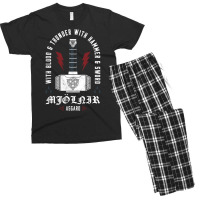 God Of Thunder   Norse Mythology Men's T-shirt Pajama Set | Artistshot