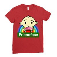 Friendface   A Petri Dish Of Friendship Germs Ladies Fitted T-shirt | Artistshot