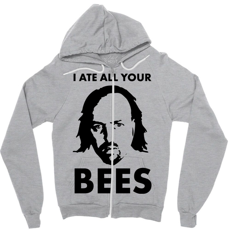 Manny I Ate All Your Bees Zipper Hoodie by mentszerbyh | Artistshot