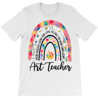 Art Teacher Rainbow Caring Dedicated Loving Vintage T Shirt T-shirt | Artistshot