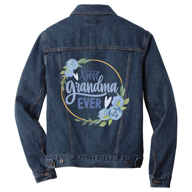 Best Grandma Men Denim Jacket | Artistshot